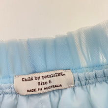 Load image into Gallery viewer, Girls Child by Petals INK, lined tulle skirt, elasticated, L:37cm, FUC, size 6,  