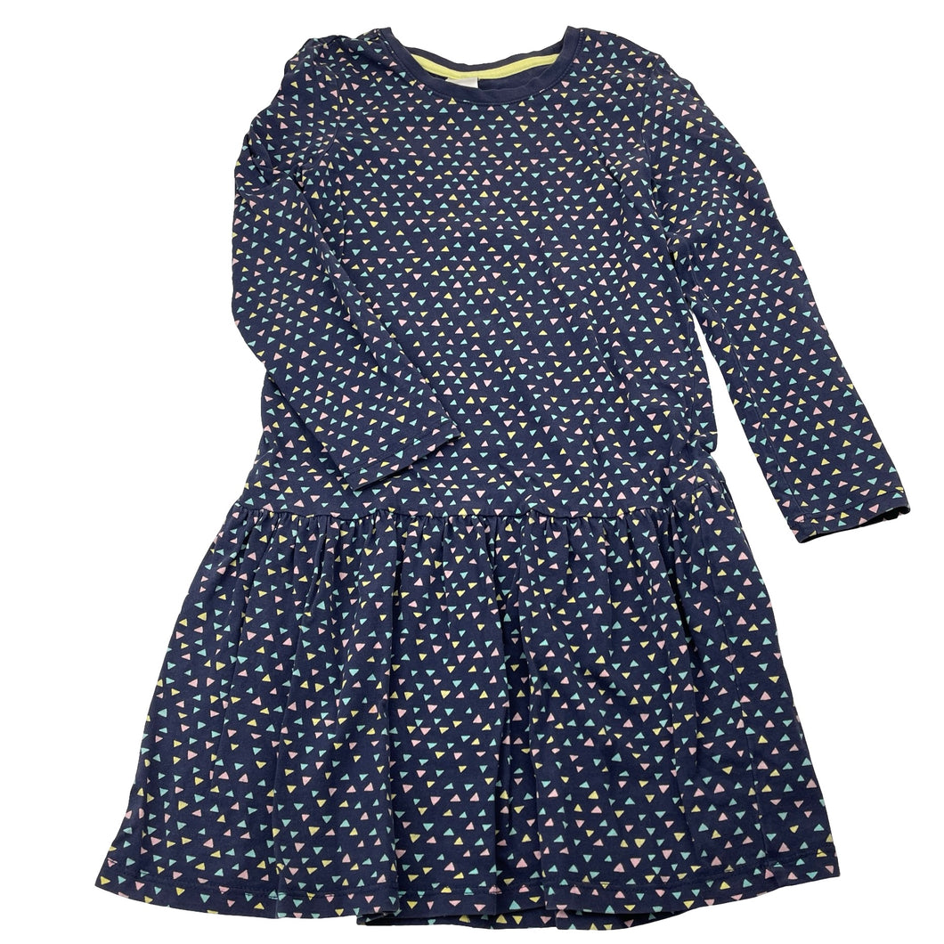 Girls Target, cotton long sleeve dress, GUC, size 6, L: 60cm