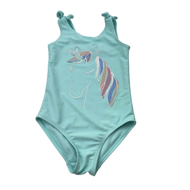 Girls Target, swim one-piece, unicorn, EUC, size 4,  