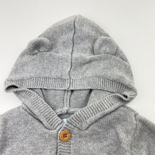 Load image into Gallery viewer, Unisex Pekkle, knitted cotton hooded cardigan / sweater, EUC, size 1,  