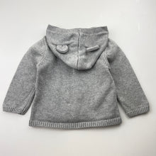 Load image into Gallery viewer, Unisex Pekkle, knitted cotton hooded cardigan / sweater, EUC, size 1,  