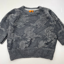 Load image into Gallery viewer, Boys Tilt, knitted sweater / jumper, dinosaurs, FUC, size 2,  