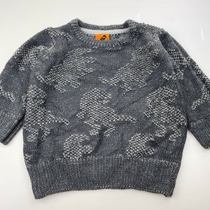 Boys Tilt, knitted sweater / jumper, dinosaurs, FUC, size 2,  