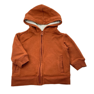 Boys Anko, fleece-lined zip hoodie sweater, FUC, size 1,  