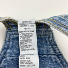 Load image into Gallery viewer, Girls 1964 Denim Co, denim overalls dress / pinafore, GUC, size 3, L: 55cm