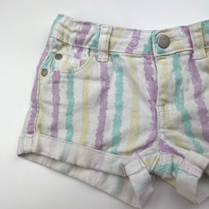 Girls Breakers, stretch denim shorts, adjustable, FUC, size 3,  