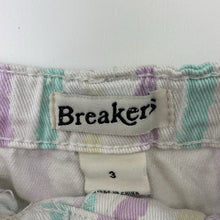 Load image into Gallery viewer, Girls Breakers, stretch denim shorts, adjustable, FUC, size 3,  