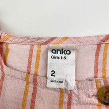 Load image into Gallery viewer, Girls Anko, cotton summer dress, light marks, FUC, size 2, L: 45cm