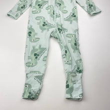 Load image into Gallery viewer, Unisex Anko, soft feel stretchy zip romper, dinosaurs, FUC, size 0,  