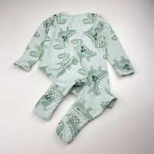 Load image into Gallery viewer, Unisex Anko, soft feel stretchy zip romper, dinosaurs, FUC, size 0,  