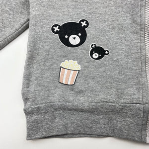 Unisex HUXBABY, fleece-lined zip-up sweater, FUC, size 6,  