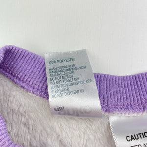 Girls Anko, fleece winter pyjama top, unicorn, FUC, size 2,  