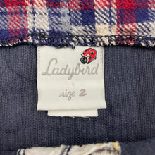 Load image into Gallery viewer, Girls Ladybird, vintage corduroy cotton overalls dress / pinafore, wash fade, FUC, size 2, L: 50cm