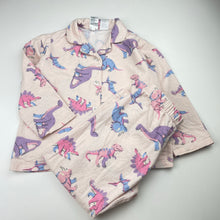 Load image into Gallery viewer, Girls Anko, flannel cotton winter pyjamas, dinosaurs, FUC, size 4,  