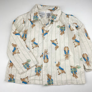Unisex Peter Rabbit, flannel cotton winter pyjamas, FUC, size 2,  