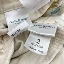 Load image into Gallery viewer, Unisex Peter Rabbit, flannel cotton winter pyjamas, FUC, size 2,  