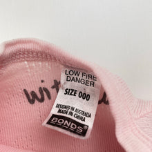 Load image into Gallery viewer, Girls Bonds, pointelle cotton coverall / romper, FUC, size 000,  