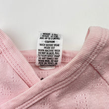 Load image into Gallery viewer, Girls Bonds, pointelle cotton coverall / romper, FUC, size 000,  