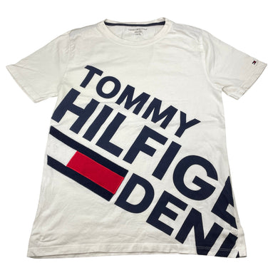 Boys Tommy Hilfiger, cotton tee / top, mark right sleeve, FUC, size 12-14,  