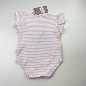 Girls Earth Nymph, embroidered soft cotton bodysuit / romper, NEW, size 000,  