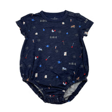 Load image into Gallery viewer, Boys Country Road, organic cotton bodysuit / romper, wash fade, FUC, size 00,  