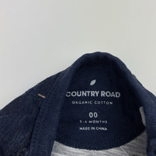 Load image into Gallery viewer, Boys Country Road, organic cotton bodysuit / romper, wash fade, FUC, size 00,  