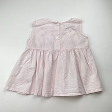 Load image into Gallery viewer, Girls embroidered, pink cotton top (no labels), armpit to armpit: 25cm, GUC, size 00,  