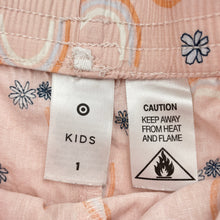 Load image into Gallery viewer, Girls Target, lightweight cotton pyjama shorts, FUC, size 1,  