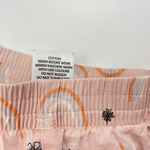 Girls Target, lightweight cotton pyjama shorts, FUC, size 1,  