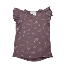 Load image into Gallery viewer, Girls JAMIE KAY, floral organic cotton blend top, blue mark on chest, FUC, size 3,  