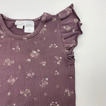 Load image into Gallery viewer, Girls JAMIE KAY, floral organic cotton blend top, blue mark on chest, FUC, size 3,  