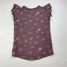 Load image into Gallery viewer, Girls JAMIE KAY, floral organic cotton blend top, blue mark on chest, FUC, size 3,  
