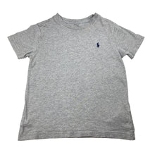 Load image into Gallery viewer, Boys Polo Ralph Lauren, grey marle cotton tee / top, small mark near logo, FUC, size 4,  