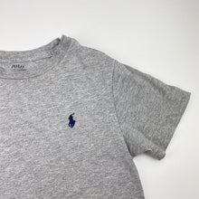 Load image into Gallery viewer, Boys Polo Ralph Lauren, grey marle cotton tee / top, small mark near logo, FUC, size 4,  
