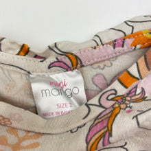 Load image into Gallery viewer, Girls Mango, cotton tee / top, unicorns, GUC, size 2,  