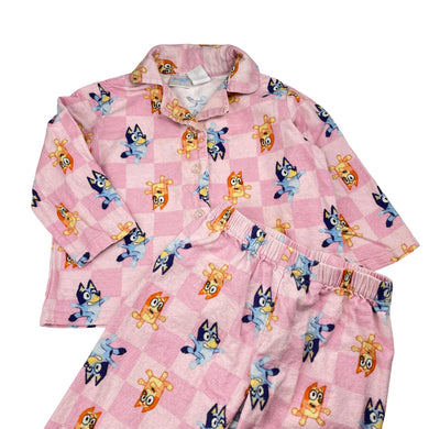 Girls Bluey, flannel cotton winter pyjamas, FUC, size 2,  