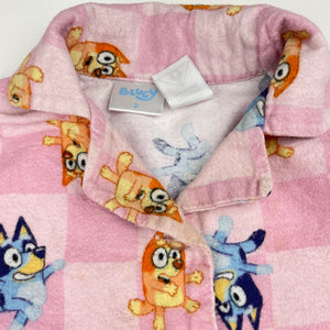 Girls Bluey, flannel cotton winter pyjamas, FUC, size 2,  