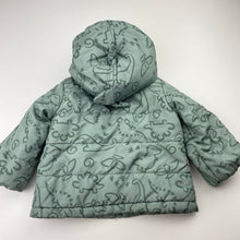 Load image into Gallery viewer, Boys Anko, fleece-lined jacket / coat, dinosaurs, FUC, size 0,  