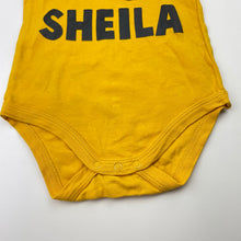 Load image into Gallery viewer, Unisex Baby Berry, yellow cotton bodysuit / romper, EUC, size 1,  