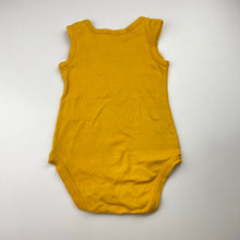 Load image into Gallery viewer, Unisex Baby Berry, yellow cotton bodysuit / romper, EUC, size 1,  