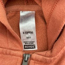 Load image into Gallery viewer, Unisex Bonds, fleece-lined zip hoodie sweater, FUC, size 0,  
