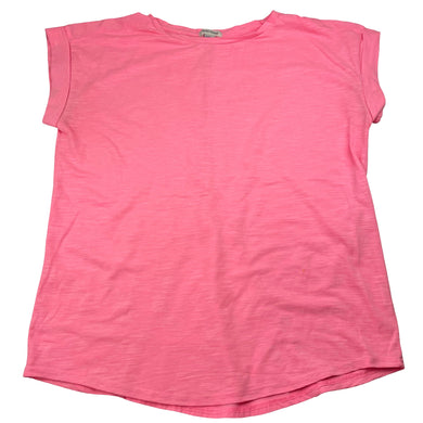Girls RIVER ISLAND, pink marle lightweight top, small mark lower front, FUC, size 11-12,  