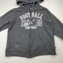 Load image into Gallery viewer, Boys H&amp;T, grey fleece-lined zip hoodie sweater, GUC, size 4,  