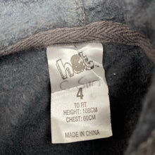 Load image into Gallery viewer, Boys H&amp;T, grey fleece-lined zip hoodie sweater, GUC, size 4,  
