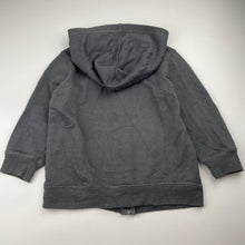Load image into Gallery viewer, Boys H&amp;T, grey fleece-lined zip hoodie sweater, GUC, size 4,  