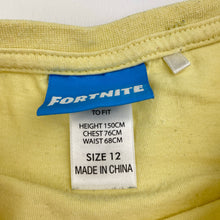 Load image into Gallery viewer, Boys FORTNITE, cotton tee / top, Peely, FUC, size 12,  