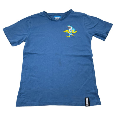 Boys FORTNITE, cotton tee / top, Agent Jones Surfer Shark, light marks on front, FUC, size 12,  