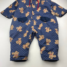 Load image into Gallery viewer, Unisex THE KIDS CLOTHING CO, vintage wadded pram suit romper, wash fade, FUC, size 1,  