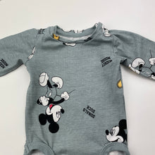 Load image into Gallery viewer, Boys H&amp;M, Disney Mickey Mouse organic cotton romper &amp; hat, EUC, size 0000,  