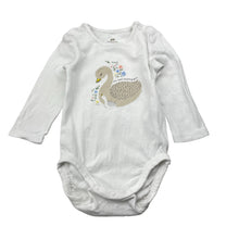 Load image into Gallery viewer, Girls H&amp;M, organic cotton bodysuit / romper, GUC, size 000,  
